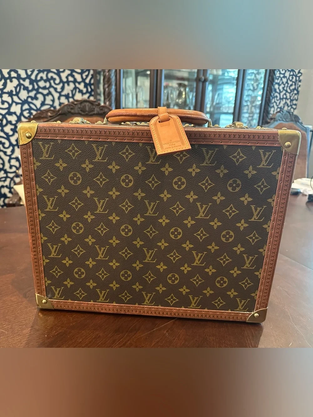 ✨Cotteville 40 ✨ Louis Vuitton Brown Monogram Canvas Trunk Suitcase